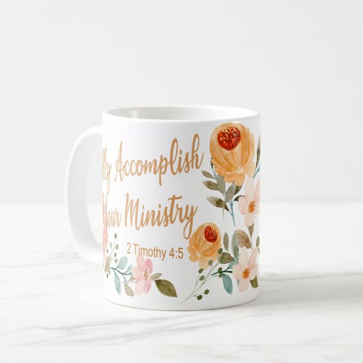 名称パーソナライズされたJW Pioneer Service School 2023 コーヒーマグカップ (正面左)