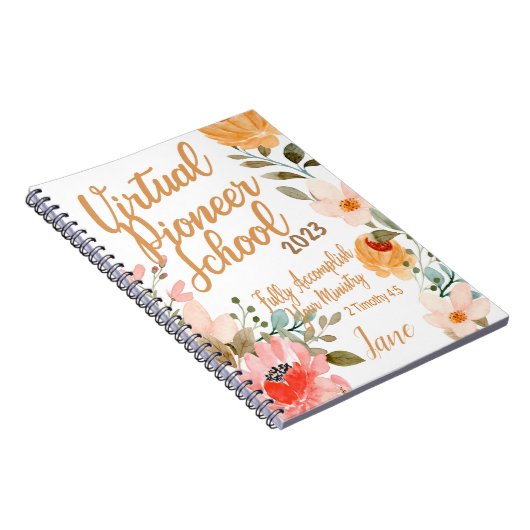 名称パーソナライズされたJW Pioneer Service School 2023 ノートブック (右側)