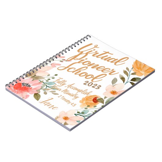 名称パーソナライズされたJW Pioneer Service School 2023 ノートブック (左側)