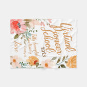 名称パーソナライズされたJW Pioneer Service School 2023 フリースブランケット (正面(横))