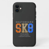 名称変更文字SK8スケートボード選手権大会の追加 Case-Mate iPhoneケース (裏面)