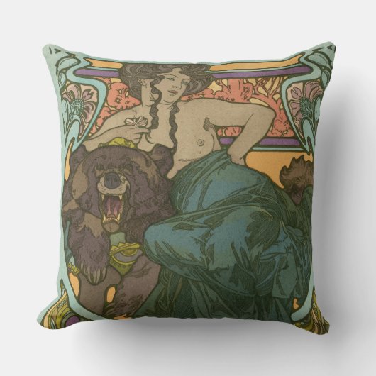 名称未設定Alphonseミュシャ(1902) クッション (正面)