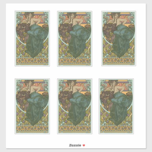 名称未設定Alphonseミュシャ(1902) シール (シート)