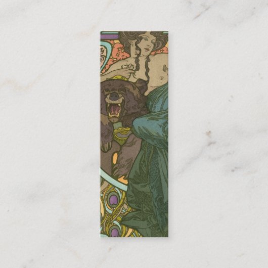 名称未設定Alphonseミュシャ(1902) スキニー名刺 (正面)