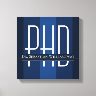 名称Blue卒業PhD キャンバスプリント