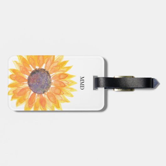 名称Yellow sunflower ラゲッジタグ (裏面横)