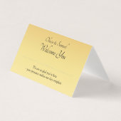 名空白の – テーブル座席表 – メッセージ付き (正面)