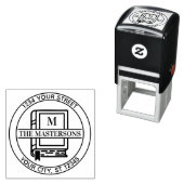 名簿付きイニシャル差出人住所 セルフインキングスタンプ (インサイチュ)