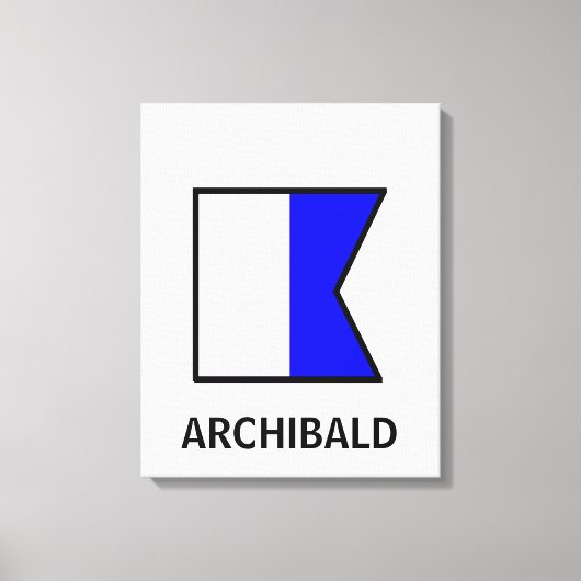 名籍航海の旗 キャンバスプリント (正面)