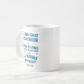 名素晴らし前の真の同僚 コーヒーマグカップ (正面左)