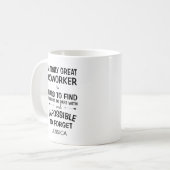 名素晴らし前の真の同僚 コーヒーマグカップ (正面左)