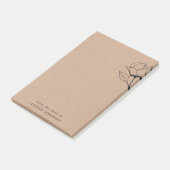 名素朴前からクラフトバラ花 ポストイット (アングル)