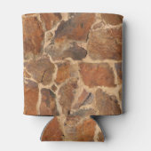 名素朴前の地質石壁構造 缶クーラー (裏面)