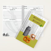 名素朴前付きカントリーキッチンレシピ帳 ノートブック (内側)