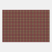 名素朴前付き水彩国プレイド ラッピングペーパーシート (正面3)