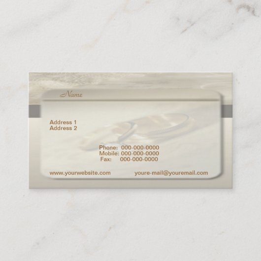 名結婚刺 名刺 (正面)