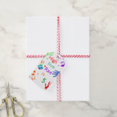 名絵を描前の誕生日をパーソナライズされた印刷 ギフトタグ (より糸付き)