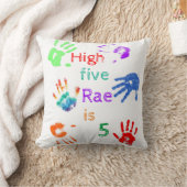 名絵を描前の誕生日をパーソナライズされた印刷 クッション (ブランケット)