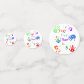 名絵を描前の誕生日をパーソナライズされた印刷 コンフェッティ (正面)