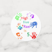 名絵を描前の誕生日をパーソナライズされた印刷 コンフェッティ (スモール正面)