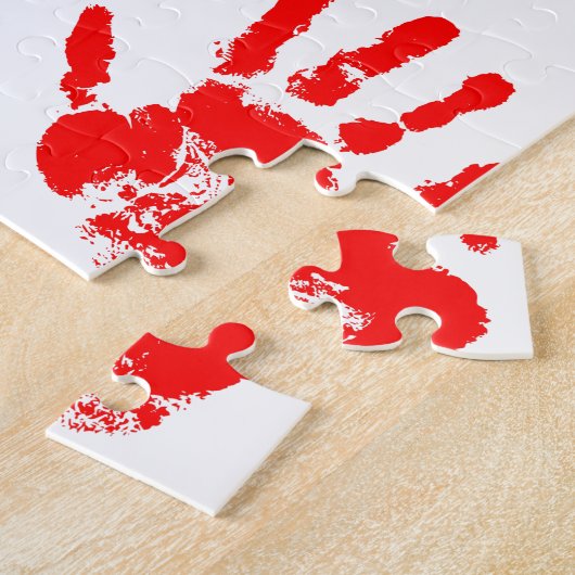 名絵を描前の誕生日をパーソナライズされた印刷 ジグソーパズル (側面)