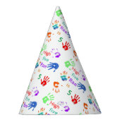 名絵を描前の誕生日をパーソナライズされた印刷 パーティーハット (右)