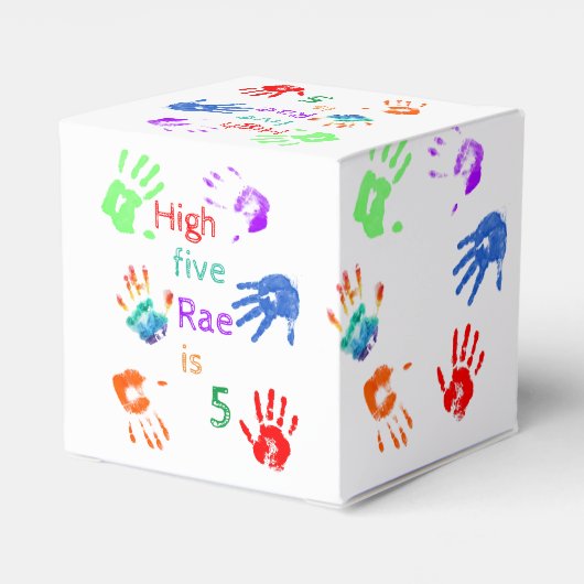 名絵を描前の誕生日をパーソナライズされた印刷 フェイバーボックス (裏面サイド)