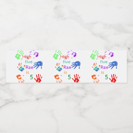 名絵を描前の誕生日をパーソナライズされた印刷 ペットボトルラベル (シングルラベル)