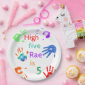 名絵を描前の誕生日をパーソナライズされた印刷 ペーパープレート (パーティー)