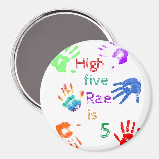 名絵を描前の誕生日をパーソナライズされた印刷 マグネット (正面/裏面)