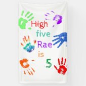 名絵を描前の誕生日をパーソナライズされた印刷 横断幕 (縦)