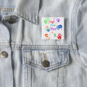 名絵を描前の誕生日をパーソナライズされた印刷 缶バッジ (インサイチュ)