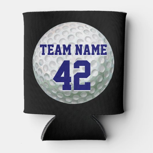 名絵を描前付きゴルフボール 缶クーラー (正面)