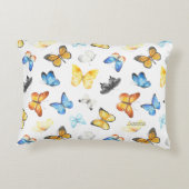 名綿の美しい蝶のパターン アクセントクッション (裏面)