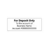 名義の口座のみに供託 セルフインキングスタンプ (デザイン)