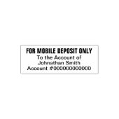 名義の口座への当座預金 セルフインキングスタンプ (デザイン)