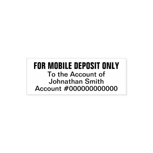 名義の口座への当座預金 セルフインキングスタンプ (デザイン)