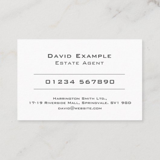 名義人写真付不動産業者 名刺 (裏面)