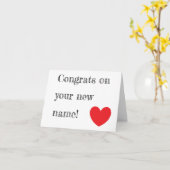 名義変更のお祝い カード (黄色い花)