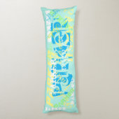 名義変更の抱き枕の名前のコラージュの柔らかいパステル ボディピロー (裏面 (縦))