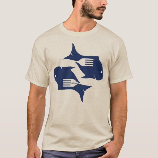 名航海の前魚 Tシャツ (正面)