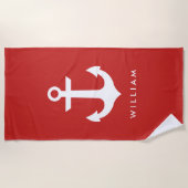 名航海の前 ビーチタオル (正面)