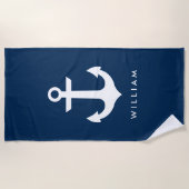 名航海の前 ビーチタオル (正面)