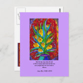 名言とともに咲く ポストカード (正面/裏面)