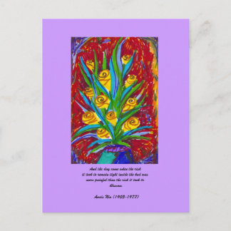 名言とともに咲く ポストカード