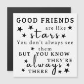 『名言アート：良い友達は星のようなもの』 (正面/裏面)