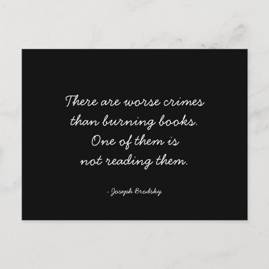 名言集 - 読書へのアドバイスと考察 ポストカード (正面)