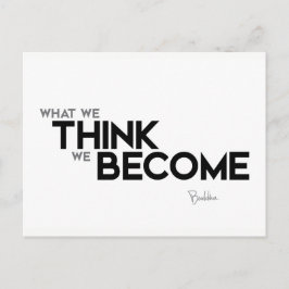 名言：ブッダ：心がすべて ポストカード