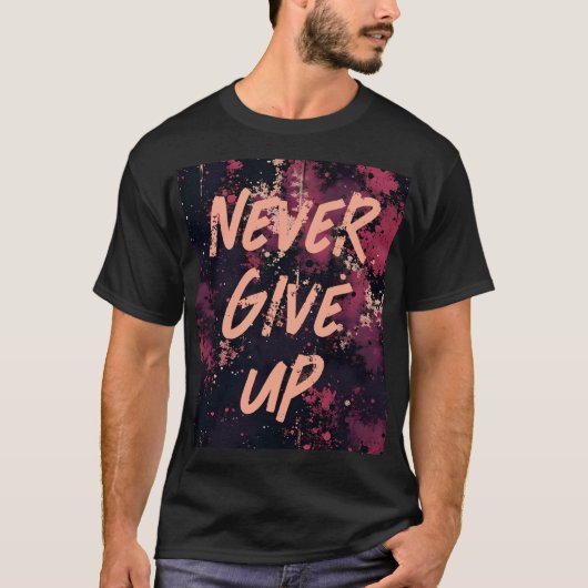 名言 モチベーション Tシャツ (正面)