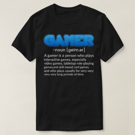 名詞ゲームおもしろい引用文ビデオゲームのギフト Tシャツ (デザイン正面)